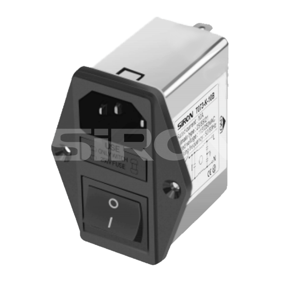 IEC插座电源滤波器 T073-K-B系列 IEC插座电源滤波器 T073-K-B系列
